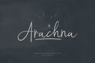 Arachna: A Modern Script Font for Crafters