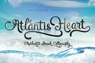 Atlantis Heart: A Script Font for Editorial Elegance