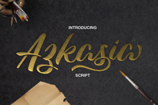 Azkasia: A Painterly Script Font for Web Design