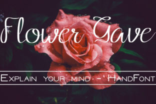 Flower Grave Font: Handwritten Charm for Crafters