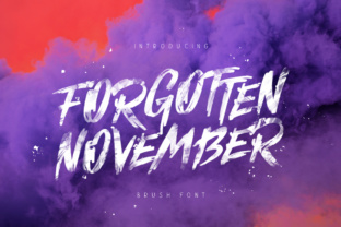 Forgotten November: A Handwritten Font for Editorial Design