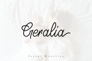 Gerália: A Clean Monoline Script Typeface for Modern Brands