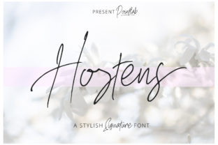 Hostens Signature Font for Crafters