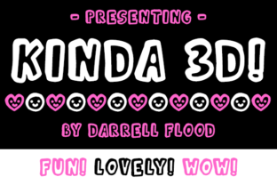 Kinda 3D: A Playful Display Font for Editorial Design
