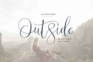 Outside: The Calligraphic Font for Scroll-Stopping Marketing