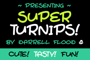 Super Turnips: A Playful Hand-Drawn Font for Makers