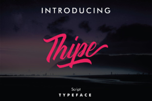 Thipe: A Painterly Script Font for Makers
